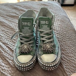Never worn NAN - KU studded sneakers still in the box